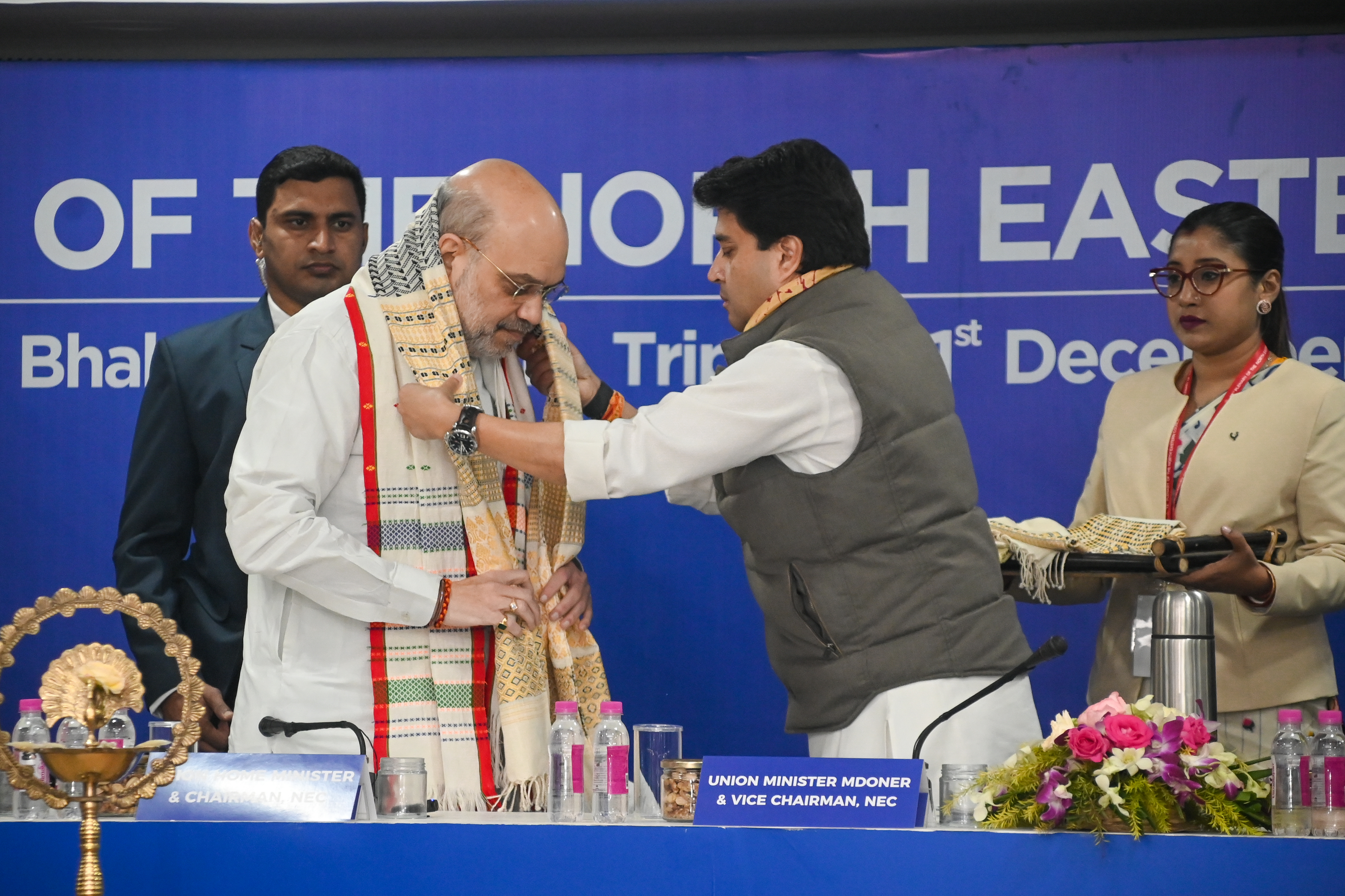 Home Minister and Chairman of the NEC, Mr. Amit Shah, is bei
