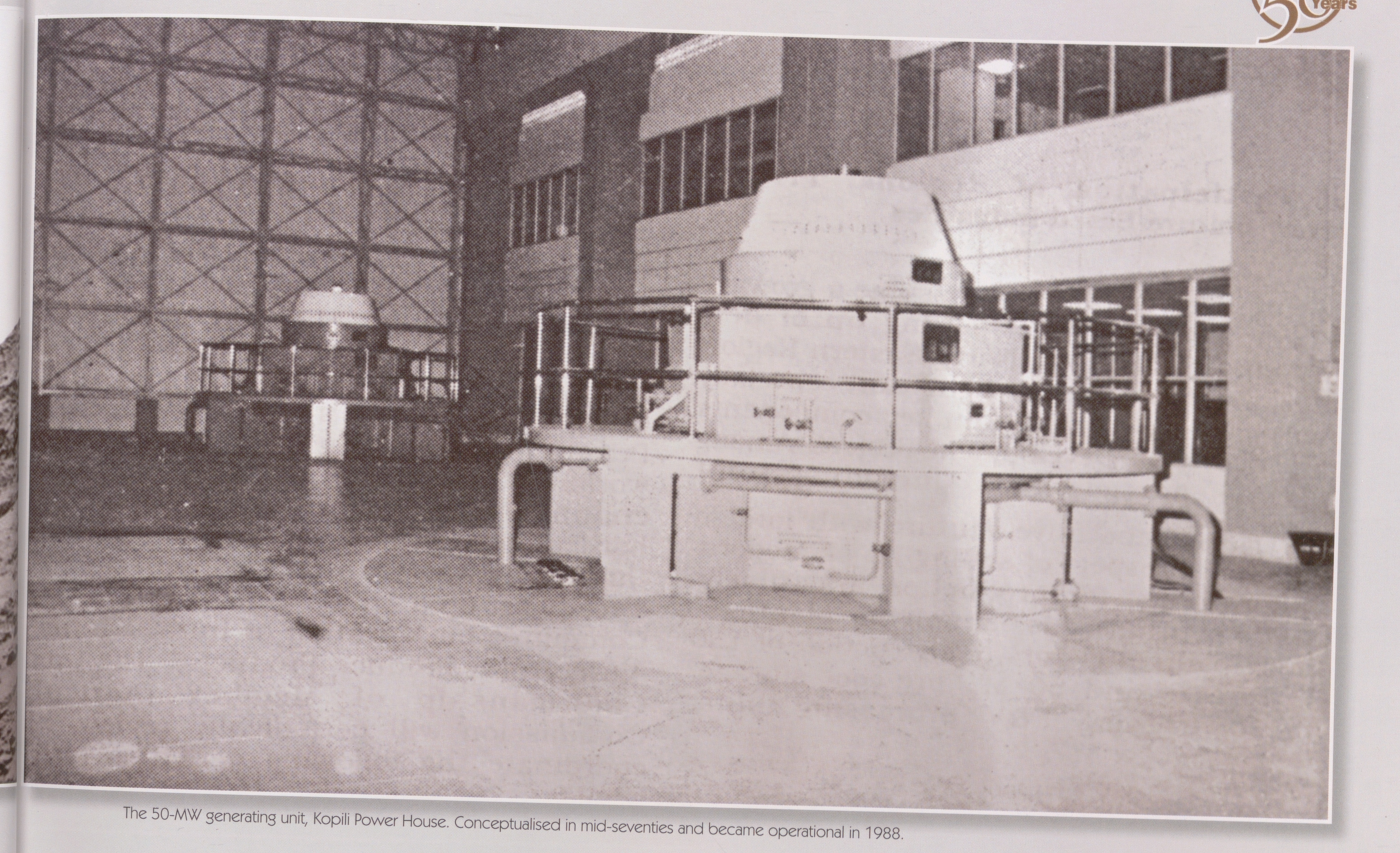 The 50-MW generating unit, Kopili Power House. Conceptualize