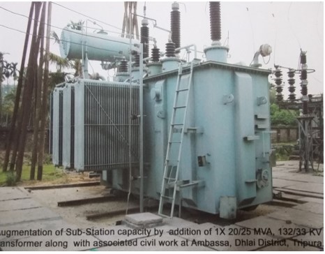 Augmentation of substation capacity by addition of 1x20-25MV