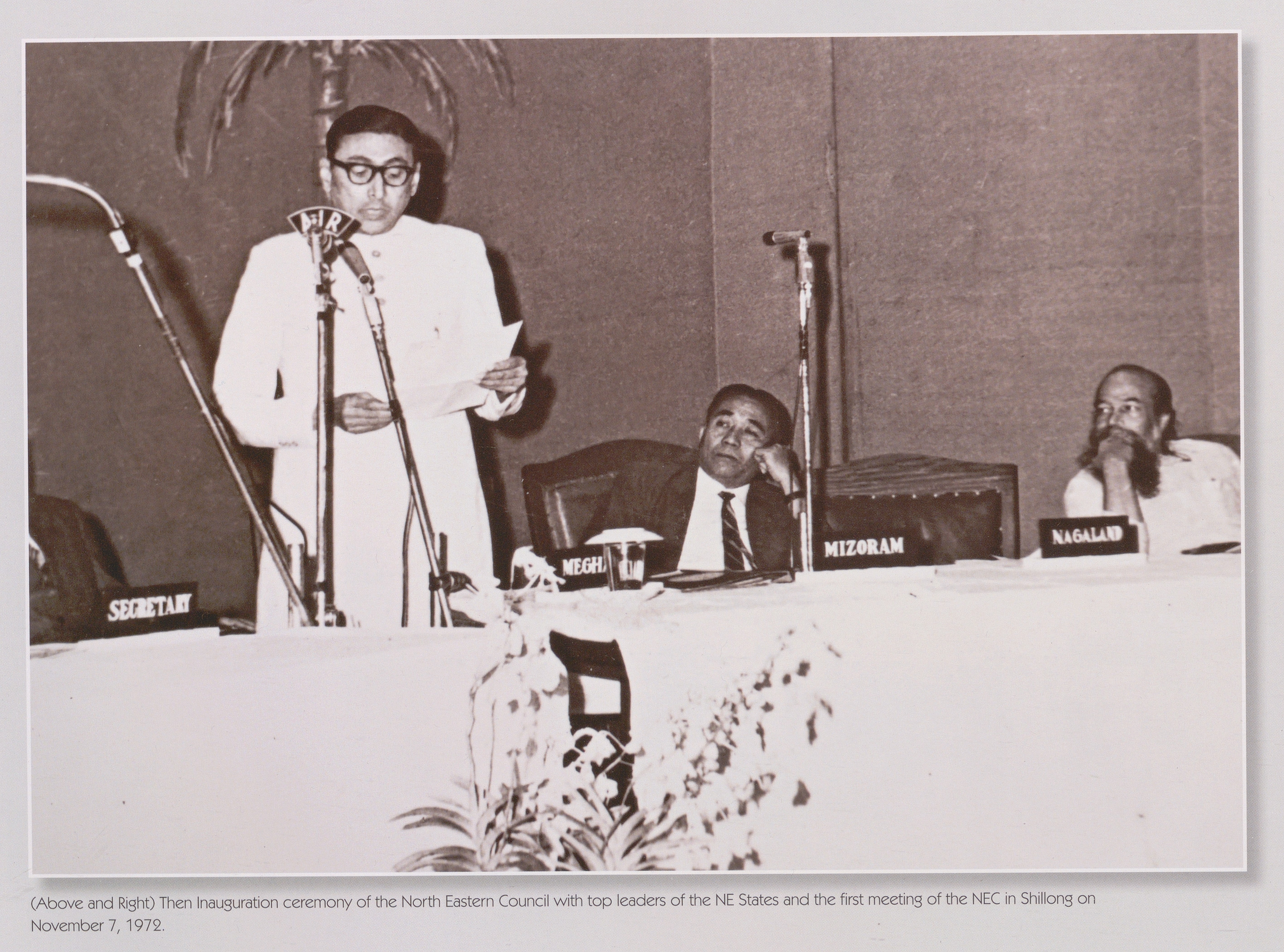 Inauguration Ceremony of NEC on November 7,1972