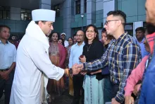 Union Minister, DoNER Sh. Jyotiraditya M. Scindia is interac